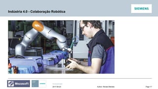 Unrestricted
Page 17Author: Renato Mendes2017-06-20
Indústria 4.0 - Colaboração Robótica
 