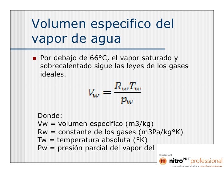 Mezcla aire vapor de agua