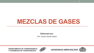 Mezcla de Gases Clases y Ejercicios ( Presentación ) | PDF
