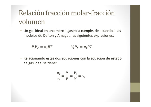 Mezclas de gases ideales | PPT