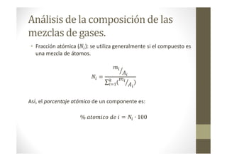 Mezclas de gases ideales | PDF