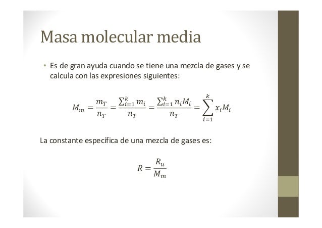 Mezclas de gases ideales