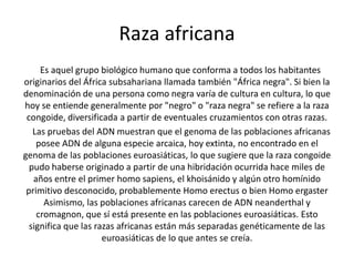 Mezclas de razas (indígena, | PPTX