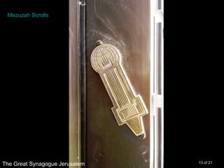 Mezuzah Scrolls




The Great Synagogue Jerusalem   13 of 21
 
