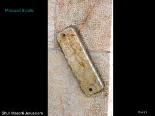 Mezuzah Scrolls




Shull Masorti Jerusalem   15 of 21
 