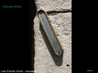 Mezuzah Scrolls




Latin Friends Center - Jerusalem   19 of 21
 