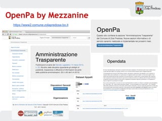 OpenPa by Mezzanine
https://www2.comune.zolapredosa.bo.it
 
