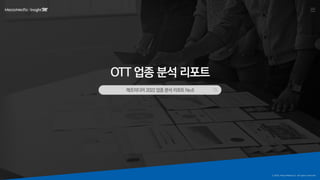 [메조미디어] 2022 OTT 업종 분석 리포트