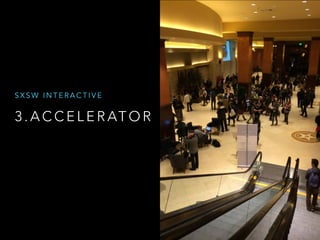3 . A C C E L E R AT O R
S X S W I N T E R A C T I V E
 