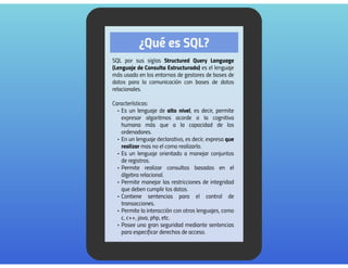 Modelo Físico (Lenguaje SQL).