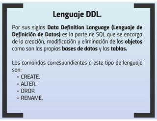 Modelo Físico (Lenguaje SQL).