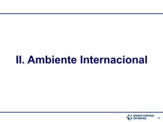 14
II. Ambiente Internacional
 