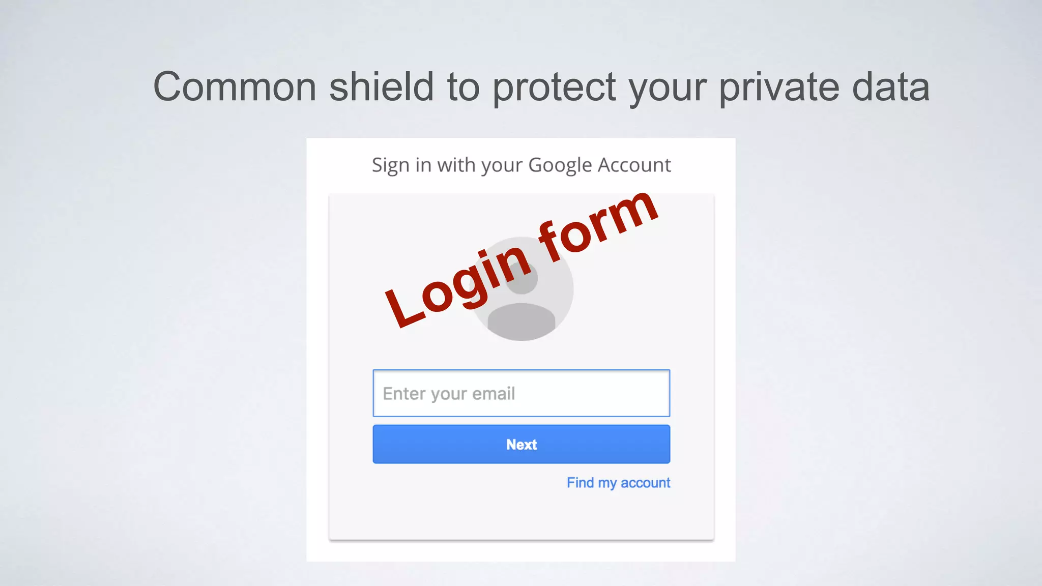 Common shield to protect your private data
 