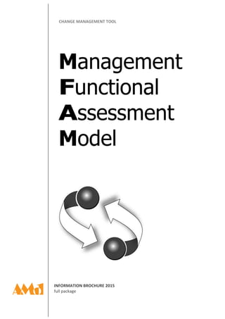 INFORMATION BROCHURE 2015
full package
Management
unctional
ssessment
Model
CHANGE MANAGEMENT TOOL
 