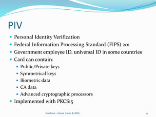 Intro to Smart Cards & Multi-Factor Authentication | PPTX