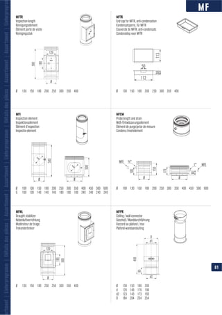 MF
180
500
Ø
120
180
500
Ø
120
D
d1
85
490
d2
ortment|Lieferprogramm|Détailsdespièces|Assortiment|Assortment|Lieferprogramm|Détailsdespièces|Assortiment|Assortment|Lieferprogra
MFTR MFTK
MFI MFEM
MFNL
Modérateur de tirage
Trekonderbreker
MFPR
81
 