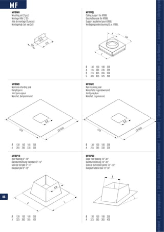 MF
325
100
A
1000
Ø D
1210
A
1000
Ø D
1210
A
CB
A
A
B
C
ortment|Lieferprogramm|Détailsdespièces|Assortiment|Assortment|Lieferprogramm|Détailsdespièces|Assortiment|Assortment|Lieferprogra
MFIBMH
MFIBMD MFIBMR
Manschette regenabweisend
MFIBP10 MFIBP30
MFIBVQL
86
 