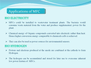 Applications of MFC 