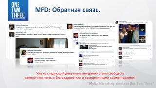 MFD: Обратная связь.




      Уже на следующий день после вечеринки стены сообществ
заполонили посты с благодарностями и восторженными комментариями!
 