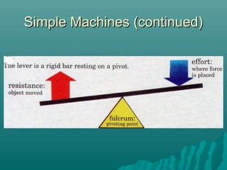 Simple Machines (continued)
 