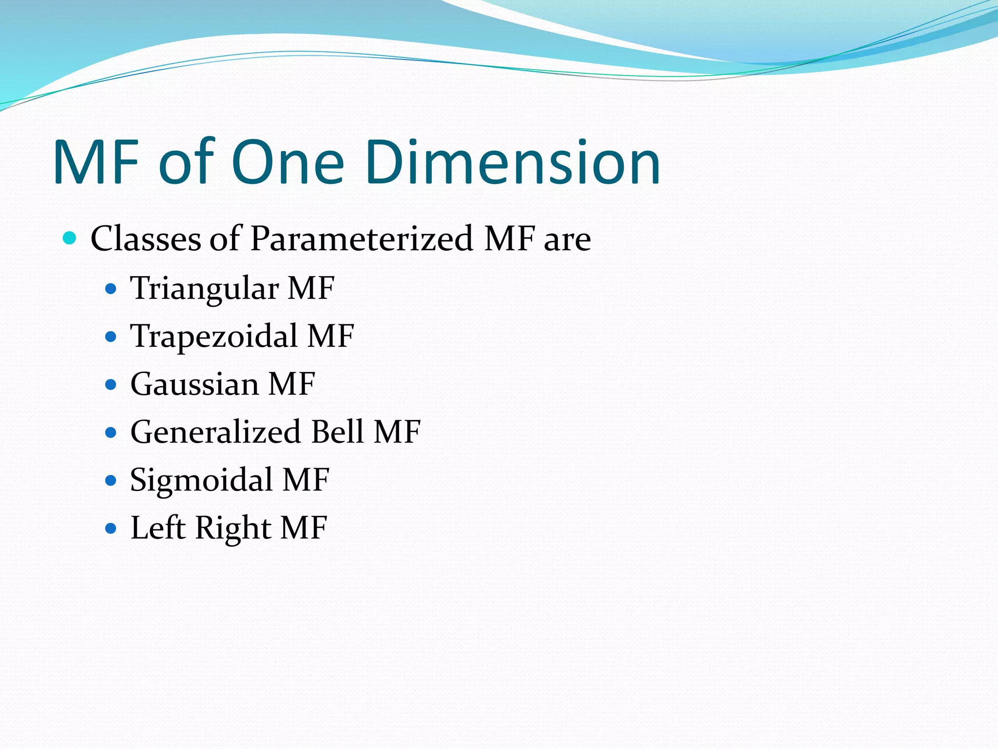 Mf formulation and parameterization | PPTX