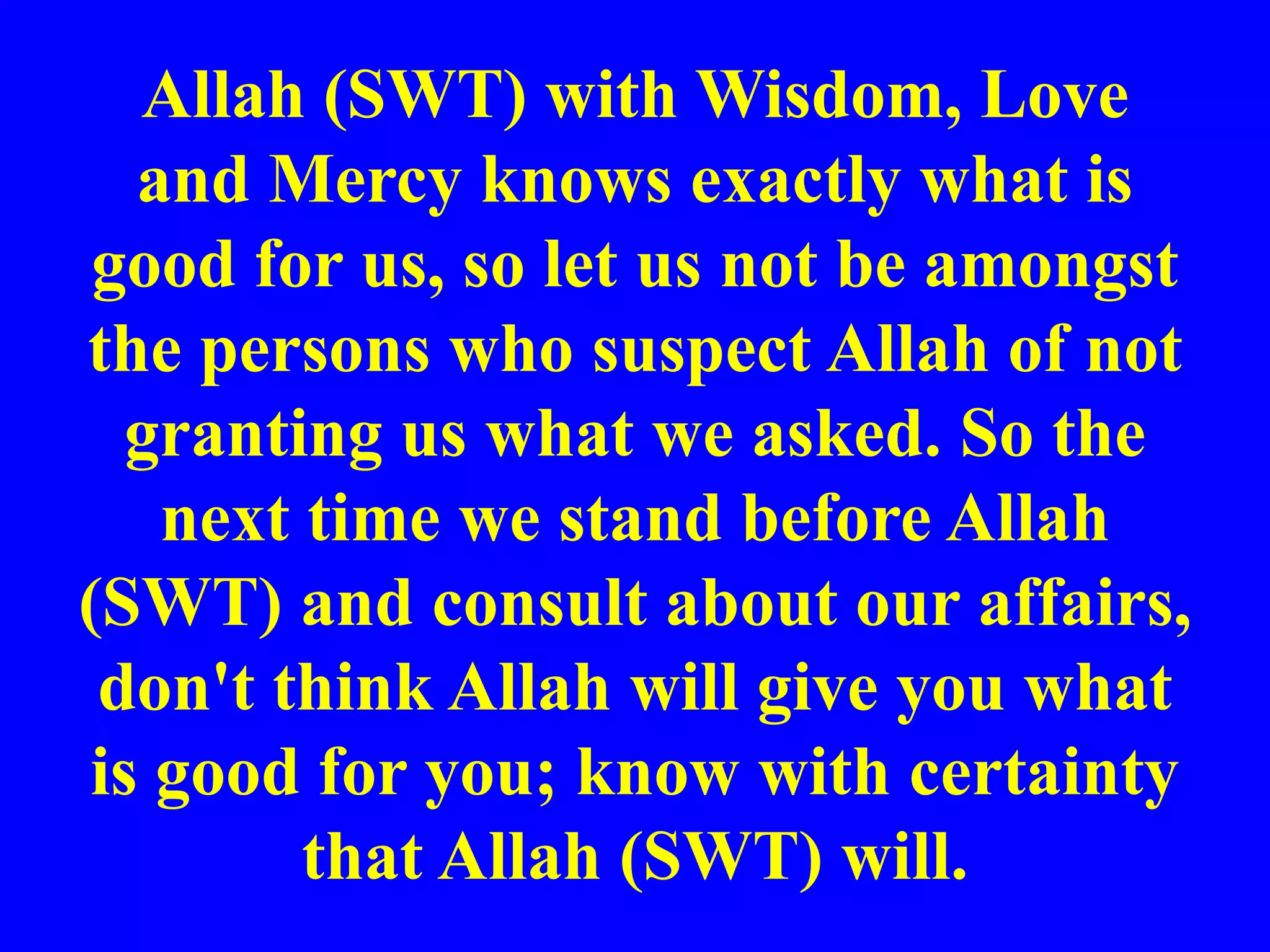 Faith in Allah (swt) According to the Holy Quran | PPTX