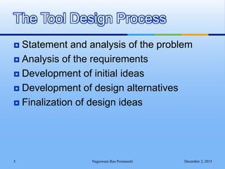 Is Tool Design Approach Mfg tooling 01 intro | PPTX