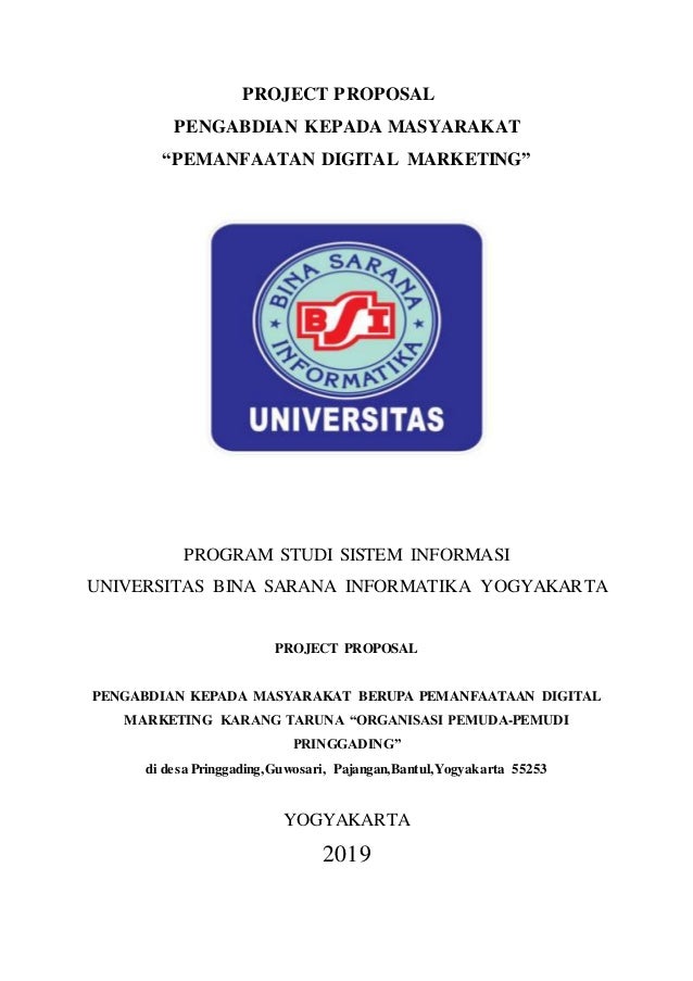 Proposal Pengabdian Masyarakat Digital Marketing