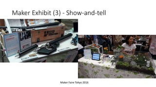 Maker Exhibit (13) – Hands-on Activity
• Teach participant how to make at your area
• Usually fewer participants and take ...