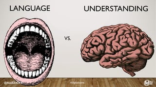LANGUAGE UNDERSTANDING
VS.
@SUZZICKS #digitalzone
 