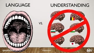 LANGUAGE
VS.
@SUZZICKS #digitalzone
UNDERSTANDING
 
