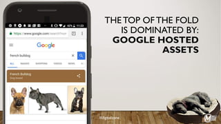 THE TOP OF THE FOLD
IS DOMINATED BY:
GOOGLE HOSTED
ASSETS
@SUZZICKS #digitalzone
 