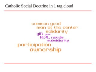 Catholic Social Doctrine in 1 tag cloud
 