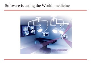 Software is eating the World: medicine
 