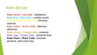 Code Kebakaran Alat pemadam api ringan rumah sakit power point | PPTX