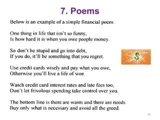 7. Poems
18
 