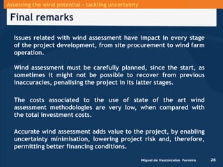 Wind Resource Assessment: tackling uncertainty | PPTX