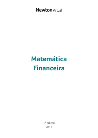 1ª edição
2017
Matemática
Financeira
 