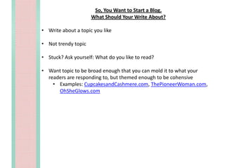 Importance of Knowing Your ReadersIn Summer 2010, I did a readership survey of my readers to provide my sponsors with more information about my readership. 