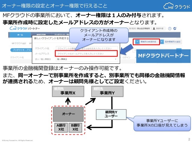 Mfクラウドパートナーの間違いやすいポイント