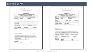 Example of MF
Department Of Pharmaceutics, KCP, CBE-32
14
 
