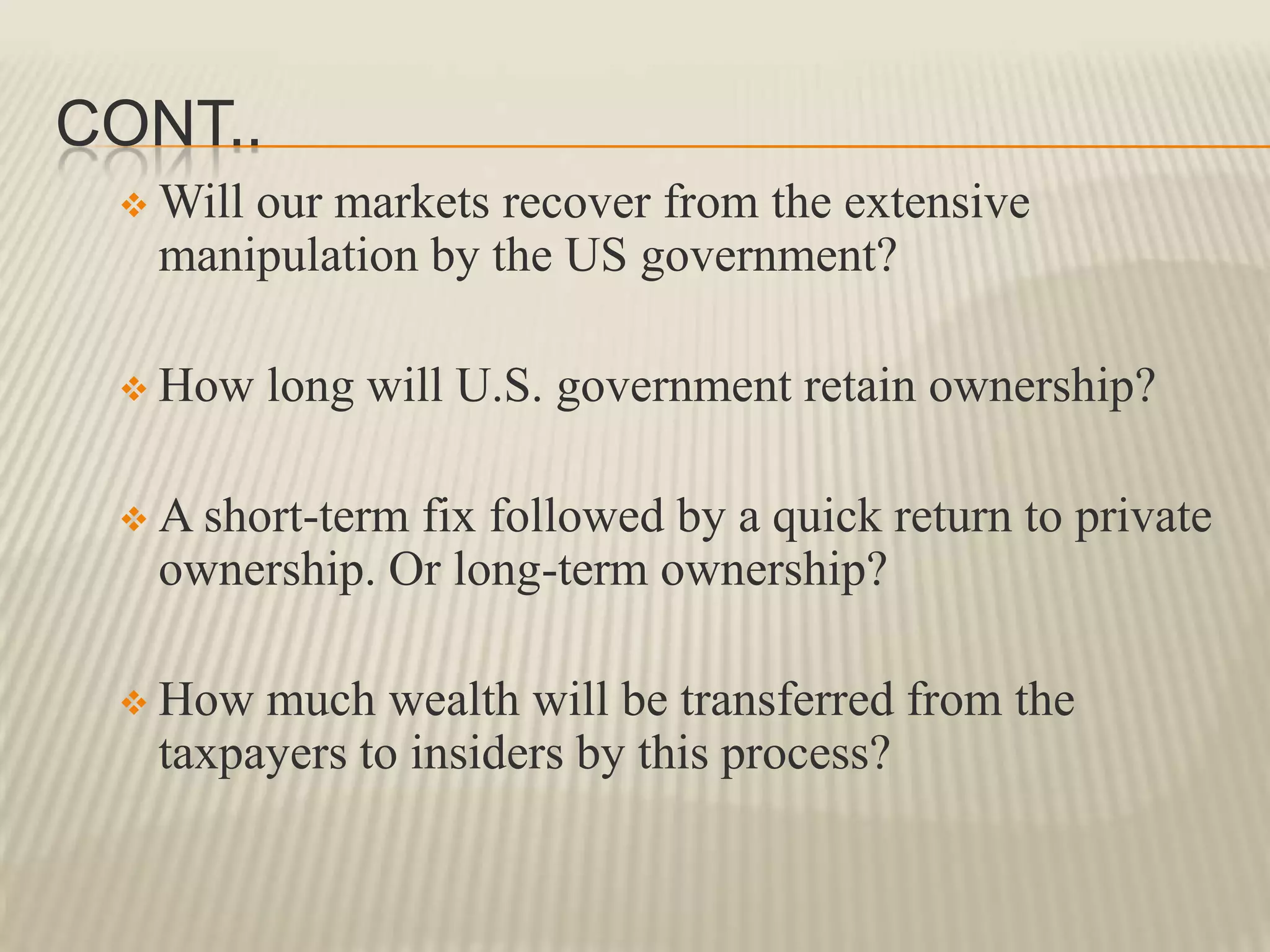Starting in Wall Street, others followed quickly. With soaring profits, all wanted in, even if it went beyond their area of expertise.