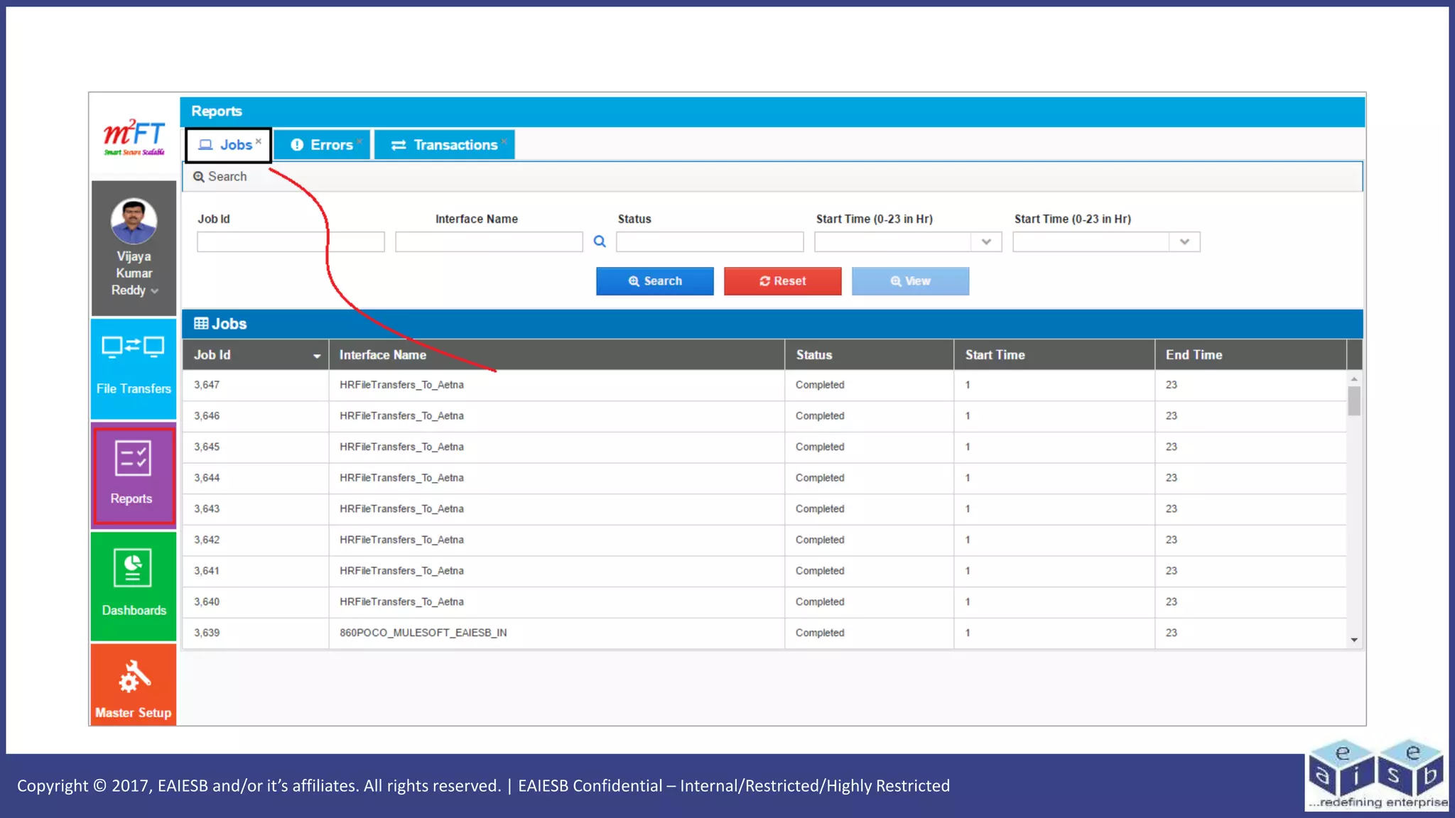 Copyright © 2017, EAIESB and/or it’s affiliates. All rights reserved. | EAIESB Confidential – Internal/Restricted/Highly Restricted
 