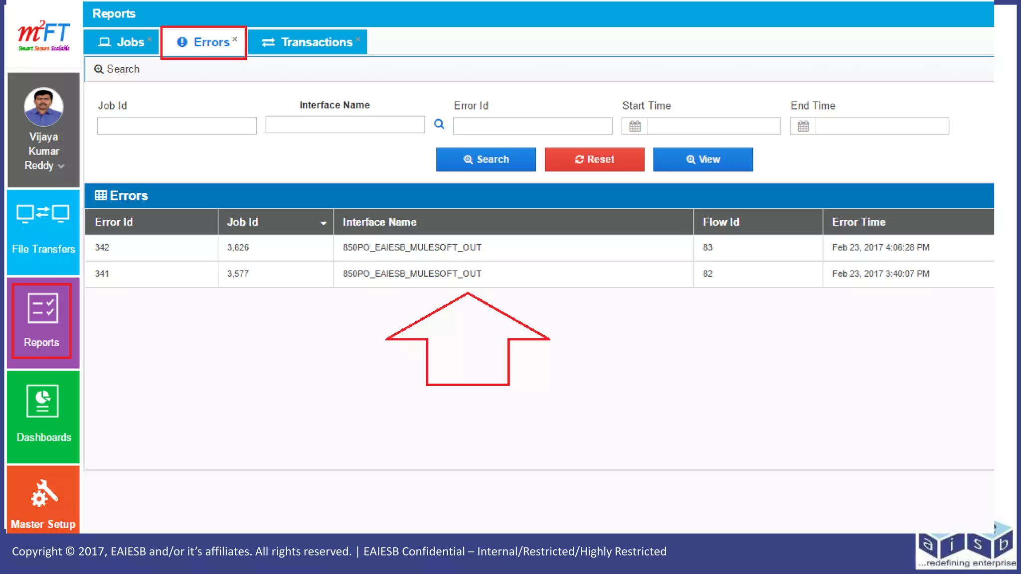 Copyright © 2017, EAIESB and/or it’s affiliates. All rights reserved. | EAIESB Confidential – Internal/Restricted/Highly Restricted
 