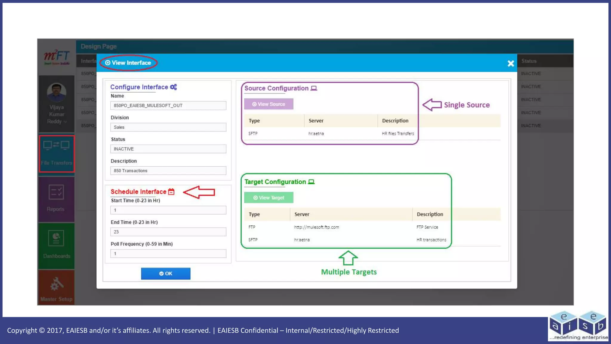 Copyright © 2017, EAIESB and/or it’s affiliates. All rights reserved. | EAIESB Confidential – Internal/Restricted/Highly Restricted
 