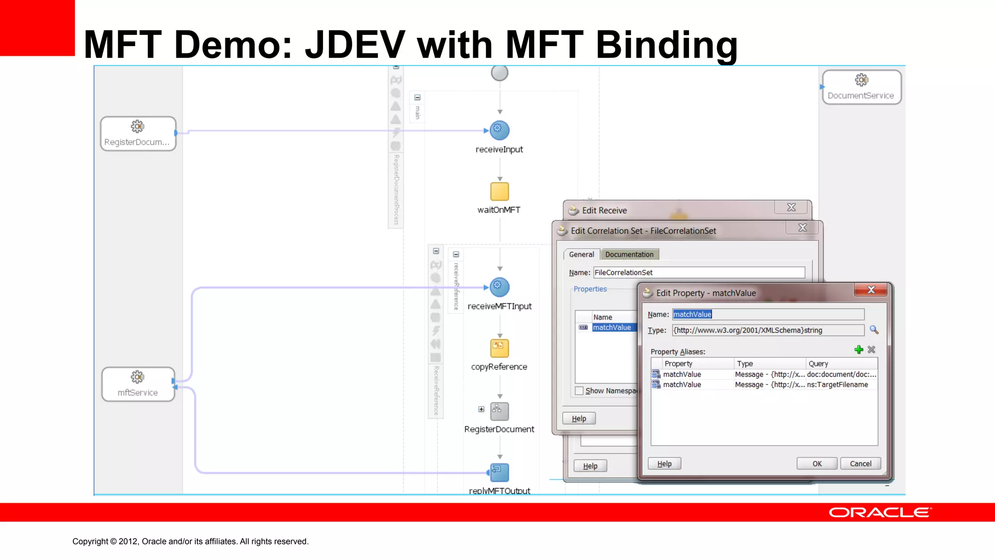 MFT Demo: JDEV with MFT Binding

Copyright © 2012, Oracle and/or its affiliates. All rights reserved.

 