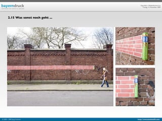 Geprüfte/-r Medienfachwirt/-in
                                            Freitag, 13. November 2009




        2.15 Was sonst noch geht ...




© 2003 - 2009 Jörg Friedrich           http://www.booklet83.com
 