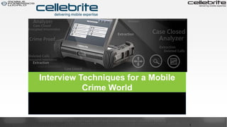 Interview Techniques for a Mobile
Crime World
Research, Strategy & Execution
1
 