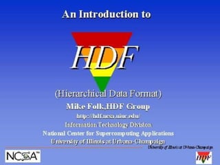 An Introduction to HDF (1997)