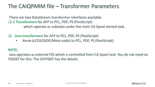 Pre-Con Ed: CA Spool Analytics Deep Dive | PDF